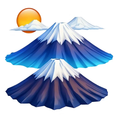 Cinematic Realistic Mount Fuji Emoji  sticker