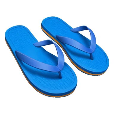 A pair of cool beach slippers sticker