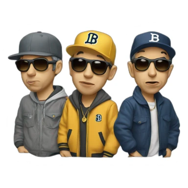 Old beastie boys emoji sticker