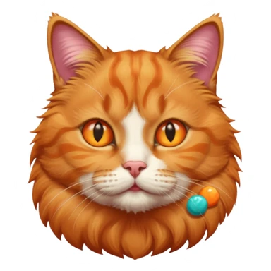 A cat with chicles est big sticker