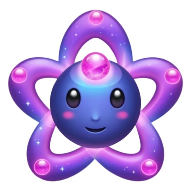 Pokemon legendary purple and pink cosmog sticker