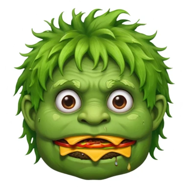 Troll with burger sticker