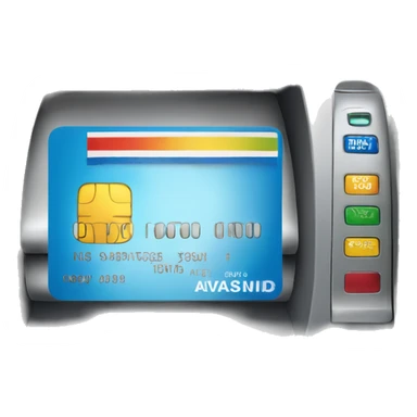 credit card going in atm sticker