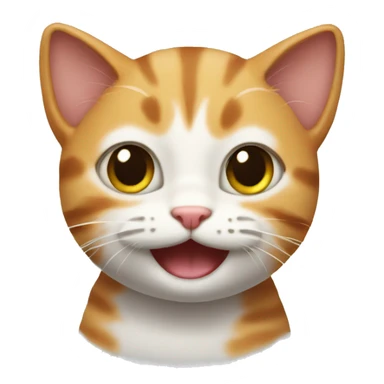 silly little cat  sticker