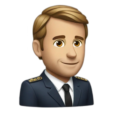 Macron drink coke  sticker