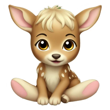 Fairy baby fawn sticker