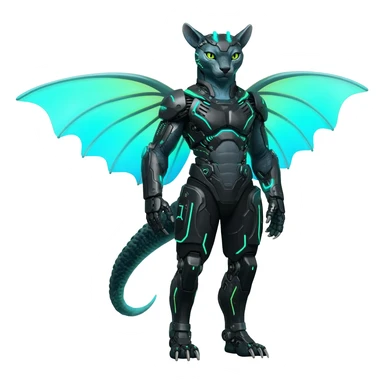 Protogen-Primagen-animal-fantasy-creature, full body sticker