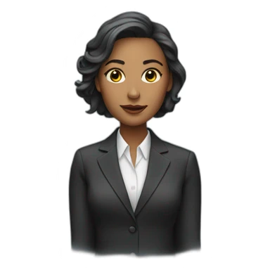 woman in a suit sticker