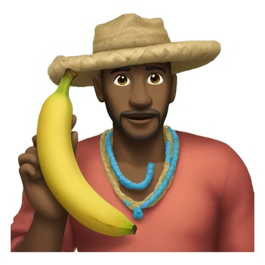 Chango con plátano  sticker