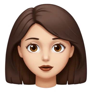 Une fille qui s’appelle Angèle aux cheveux marrons de neuf ans, qui adore les Capi, barra et aux yeux gris sticker