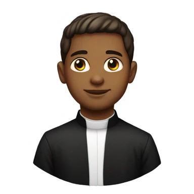young catholic priest sticker