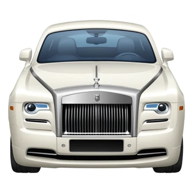 white Rolls-Royce car sticker
