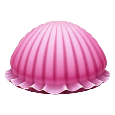 Pink clam shell sticker