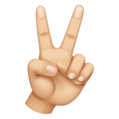 Hand with 4 fingers up, thumb down sticker