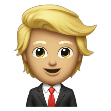 donald trump as a sfw stripper sticker
