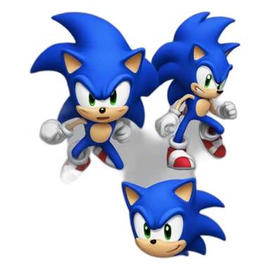 sonic fast sticker