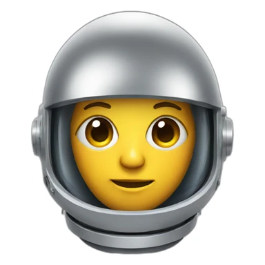 astronaut robot head sticker