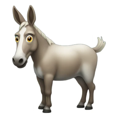 Mule barbecue sticker