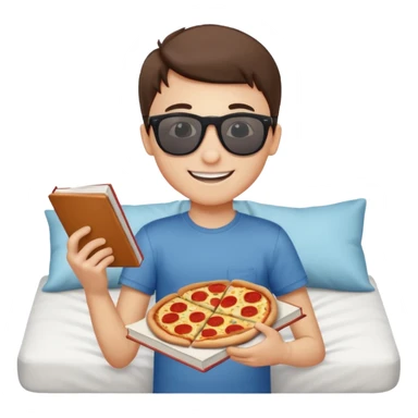 Create a 5 Emojis of my day and write a sentence about it... I am A BOY... sticker