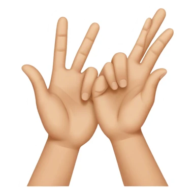 clapping another's hand 
 sticker