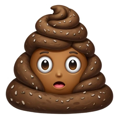 poop with a lot of stinky aura  sticker