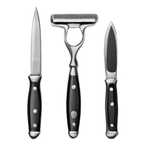 straight razor, barber shop. sticker