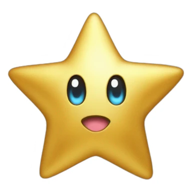golden star kirby sticker