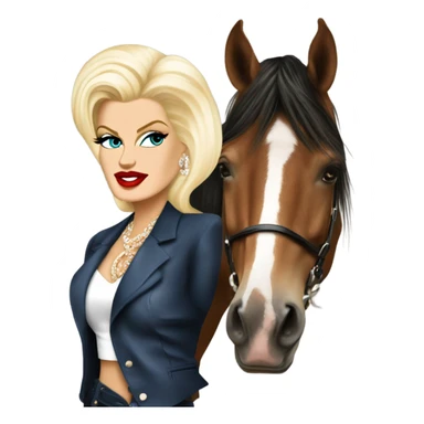 Anna Nicole smith horse sticker