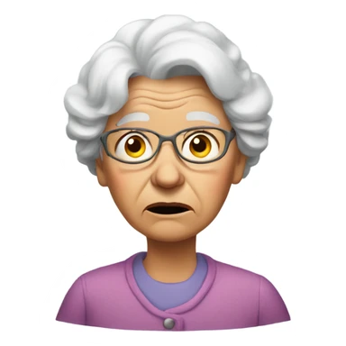 Confused grandma  sticker