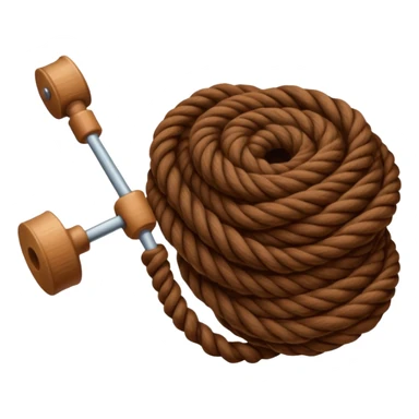 brown yarn on a bobbin sticker