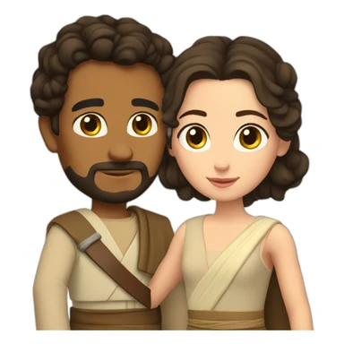 Rey y princesa sticker