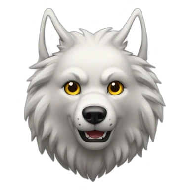 lobo saludando en dos patas sticker