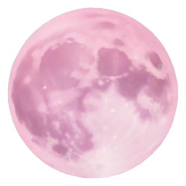 pastel pink moon sticker