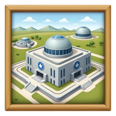 modern military defense facility sticker