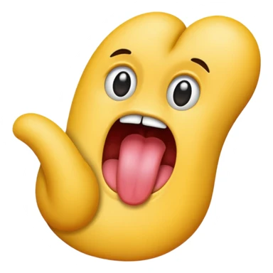 Tongue v fingers sticker