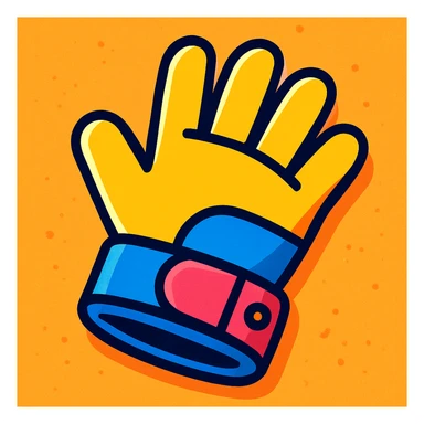 single glove sticker