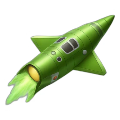 moss-green-rocketship sticker