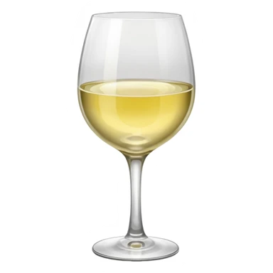 white wine different glass sticker