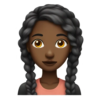 Black girl giving side eye  sticker