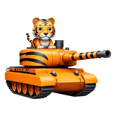 tiger play the tank sticker