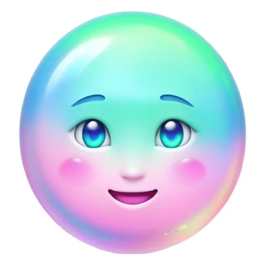 Cinematic Realistic Opal Emoji, Mystical and iridescent, with shifting colors of blue, green, and pink that dance across the smooth, milky surface. The gem’s unique play of light creates a mesmerizing, fluid effect, while a soft, glowing halo surrounds the stone. Soft glowing outline, capturing the essence of magic and mystery in a radiant opal. sticker