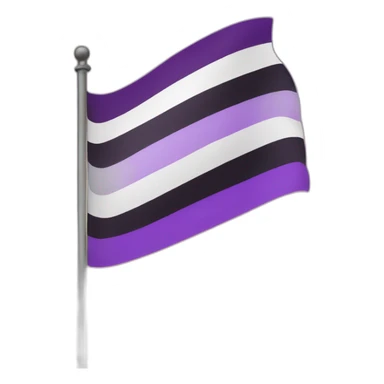 asexual community flag sticker