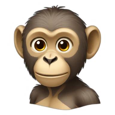 Macaco assistado sticker