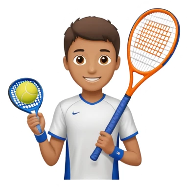 padel boy winning sticker