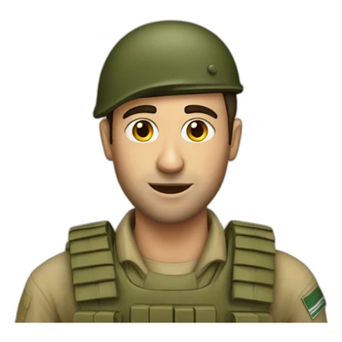 Israeli Soldier with tavoe sticker