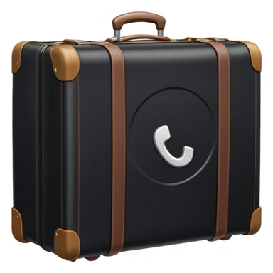A soft-sided suitcase sticker