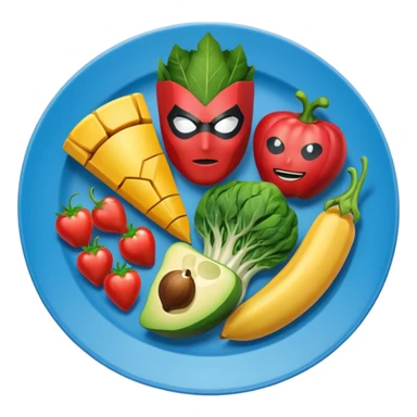 superhero food sticker