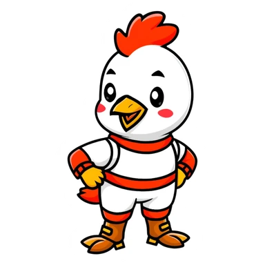chicken jockey sticker
