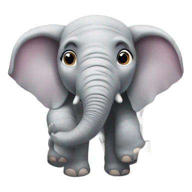 Elephant on an airplane sticker