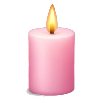 light pink candle sticker